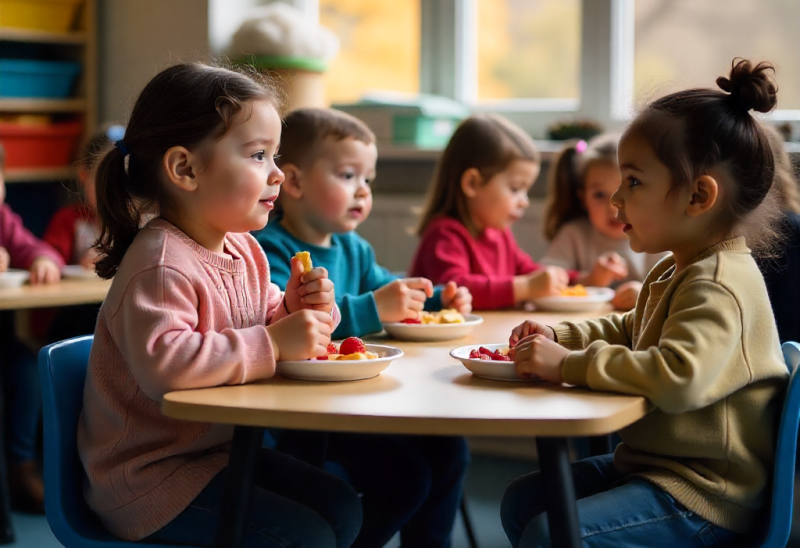 la alimentación en las escuelas infantiles juega un papel fundamental